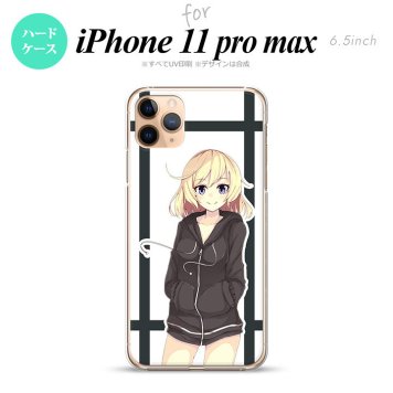 iPhone11ProMax iPhone11pro max スマホケース ハードケース 女の子 B 黒 メンズ レディース nk-i11pm-1328