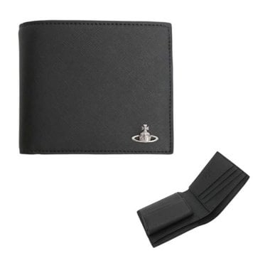 ヴィヴィアンウエストウッド 財布 Vivienne Westwood 二つ折り財布 折り畳み WALLET WITH COIN POCKET 5115003nm-s0021-n401 ブラック BLACK N401