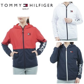 トミーヒルフィガー ゴルフ レディース 袖ロゴ ウィンドジャケット TOMMY HILFIGER GOLF THLA254 【2022年秋冬モデル】 お誕生日祝い お祝い 記念品 30代 40代 50代 60代 母の日 お母さん 還暦祝い 敬老の日 彼女 人気プレゼント プレゼント