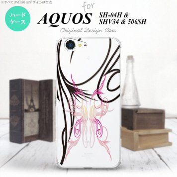 【SH04H】【スマホケース/スマホカバー】【アクオス ゼータ】SH04H スマホケース AQUOS ZETA SH04H カバー アクオス ゼータ ピンスト line×ピンク nk-sh04h-1233【メール便送料無料】