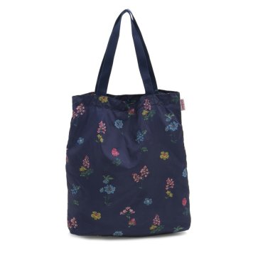 キャスキッドソン Cath Kidston トートバッグ 915830 105267116194102 FOLDAWAY TOTE 折りたたみ式 トート ショッピングバッグ NAVY/TWILIGHT SPRIG ネイビー＋ボタニカル フラワー柄