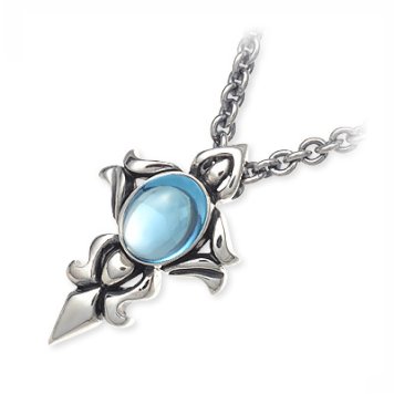 M's collection エムズコレクション  シルバー ネックレス トパーズ ブルー 彼氏 メンズ