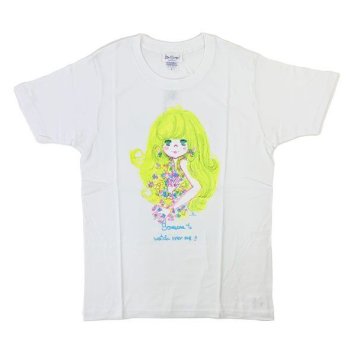 水森亜土 サムワン 半袖Tシャツ(M) ホワイト