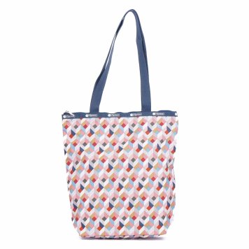 レスポートサック LeSportsac バッグ トートバッグ 肩掛け DAILY TOTE 2432 F088 デイリートート BOX STEP マルチカラー