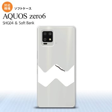 SHG04 SHG04 ZERO6 AQUOS zero6 スマホケース ソフトケース ギザギザ クリア 白 メンズ レディース nk-zero6-tp192