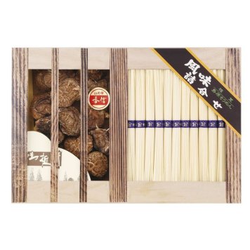 【ギフト対応無料】乾物家 国産椎茸と手延そうめん御詰合せ (KBY-DJ4) [お中元][お歳暮] ※送料無料(北海道・沖縄は除く)