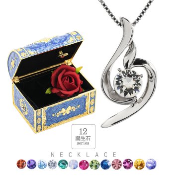 [デバリエ] y441-jb ネックレス レディース 月誕生日プレゼント sv925 贈り物 セット品（オルゴール1組 ネックレス1組） ラッピング付