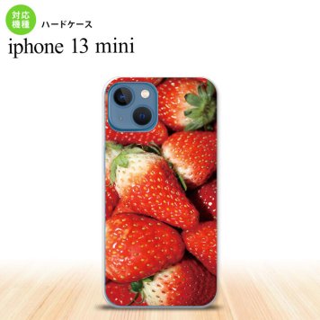 iPhone13mini iPhone13 mini ケース ハードケース 苺 イチゴ 写真 赤  nk-i13m-040
