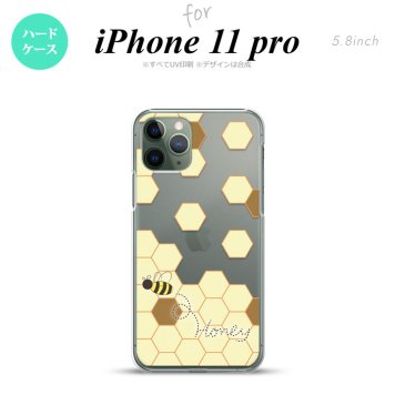 iPhone11Pro iPhone11 Pro スマホケース ハードケース ハニー クリア 茶 メンズ レディース nk-i11p-1688