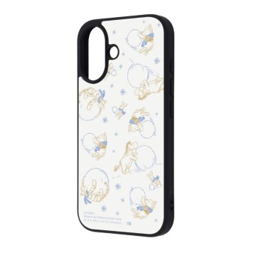 iPhone 16 ディズニー / maru 衝撃吸収 バンパー ハイブリッドケース / プーさんと仲間たち_雪遊び ※送料無料(ポスト投函)