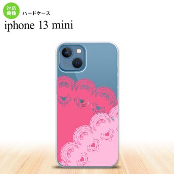 iPhone13mini iPhone13 mini ケース ハードケース レース B ピンク  nk-i13m-727