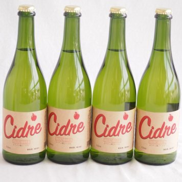 4本セット(長野県産りんご スペイン風シードル ストロングサワー 辛口) 750ml×4本