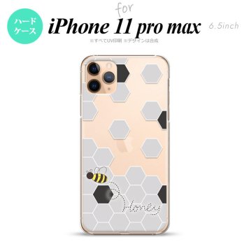 iPhone11ProMax iPhone11pro max スマホケース ハードケース ハニー クリア 黒 メンズ レディース nk-i11pm-1690