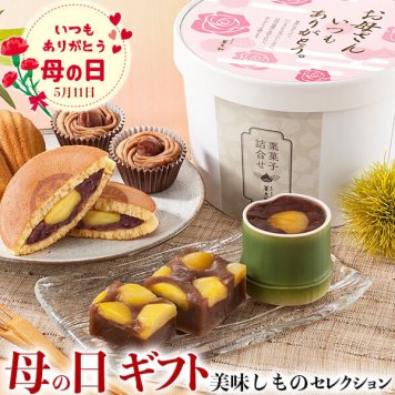母の日　ギフト　京都 養老軒　栗菓子詰合せ｜栗小豆の短竹ゼリー・栗どら焼き・栗蒸しようかん×各1、栗の焼きモンブラン・栗のマドレーヌ×各2(計7)｜お届け期間【5月8日～5月11日※日付指定不可】ギフト・プレゼント・贈物　送料無料