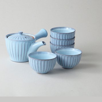 均窯削ぎ目急須茶器 陶器 美濃焼 やきものの里から、暮らしを贈ります。　ギフト 食器 セット テーブルウェア