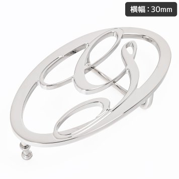 ジョルジオスタメッラ バックルのみ トップ式バックル Gロゴバックル レディース ブラス100% アルチェ用 幅3cm用 FBM GLB2 30 シルバー 送別会 誕生日 お中元 結婚祝い 結婚式 高級 父の日 母の日 ホワイトデー