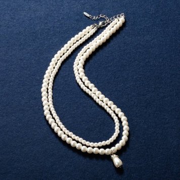 ドゥー ナイスクラップ トップ付2連パールネックレス　 465-0568-02  内祝 内祝い お祝 御祝 記念品 出産内祝い プレゼント 快気祝い 粗供養 引出物