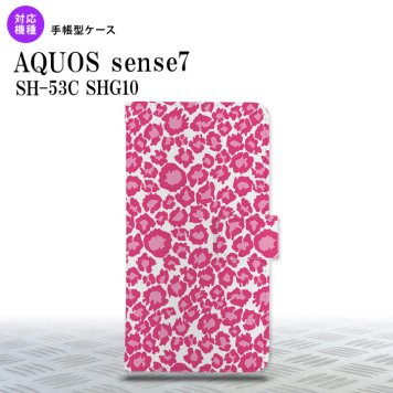 sense7 sense7 手帳型スマホケース カバー 豹柄 ピンク クリア 2022年 11月発売 nk-004s-sens7-dr891
