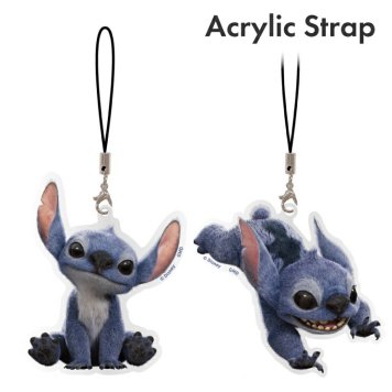 ディズニー ストラップ スマホ モバイル アクリル Disney スティッチ キャラクター グッズ 携帯 アクセサリー チャーム キーホルダー Lサイズ DNG-268