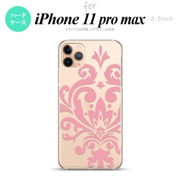 iPhone11ProMax iPhone11pro max スマホケース ハードケース ダマスク D ピンク メンズ レディース nk-i11pm-1033