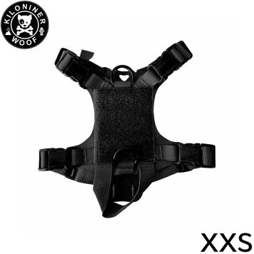 KILONINER キロナイナー M1 Light Speed Harness M1 ライトスピード ハーネス XXS Black 胴輪 ワッペンでカスタマイズ可 小型犬 超小型犬