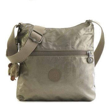 キプリング Kipling バッグ K12483 L34 ZAMOR ザマー 斜めがけショルダーバッグ METALLIC PEWTER メタリックベージュゴールド系