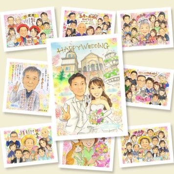 結婚式の記念に、プレゼントにぴったりの似顔絵です。下書き確認あり。修正無料で納得の表情になるまで調整します。 似顔絵 プレゼント 結婚祝い 贈り物 ギフト 手描き 名入れ 結婚式 ブライダル 記念 ウェディング 婚礼 新郎 カップル 両親 新婦 修正無料 名入れ 下書き確認 そっくり サプライズ 喜ばれる かわいい ウェディング 一生もの 思い出 結婚式 オーダーメイド 大量注文