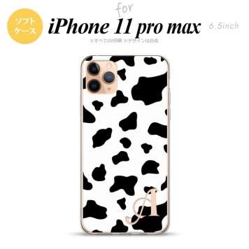 iPhone11ProMax iPhone11pro max スマホケース ソフトケース ダルメシアン 牛 白 +アルファベット メンズ レディース nk-i11pm-tp480i