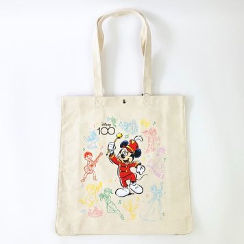 ディズニー 100周年 ミッキー キャンパストートバッグ （アイボリー） Disney