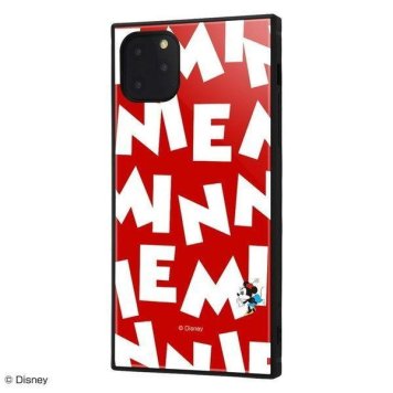 iPhone11 Pro Max ケース スクエア ディズニー キャラクター 耐衝撃 ハイブリッド KAKU ミニーマウス / I AM iphone11promax カバー ※送料無料(ポスト投函)