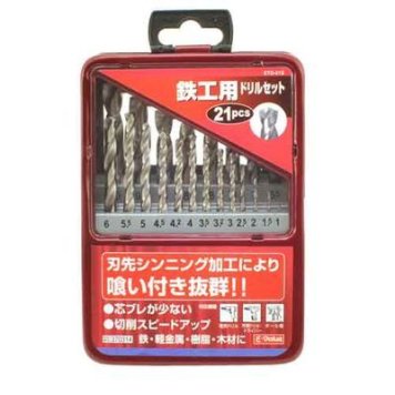 Ｅ－Ｖａｌｕｅ 鉄工用ドリルセット ETD-21S 4977292370318
