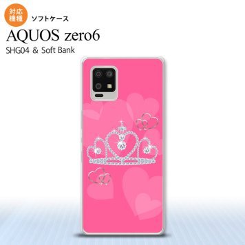 SHG04 SHG04 ZERO6 AQUOS zero6 スマホケース ソフトケース クラウン ピンク メンズ レディース nk-zero6-tp601
