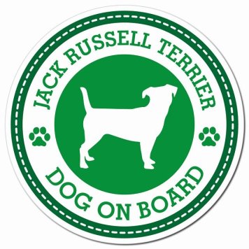 Jack Russell Terrier ジャックラッセルテリア グリーン 肉球 カーサイン 車 マグネットステッカー 犬 マグネット 強力 直径13cm 丸型 おしゃれ かわいい ドラレコステッカー 安全対策 危険運転 煽り運転 アニマル 動物 犬種別 屋外 防水 屋内 肉球マーク