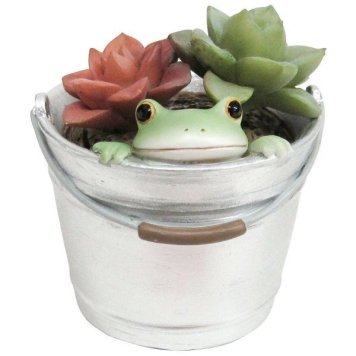 【ギフト対応無料】コポー 多肉植物とカエル ダイカイ Copeau(コポー) コポーシリーズ かえる カエル 置物 オブジェ ※送料無料(北海道・沖縄は除く)