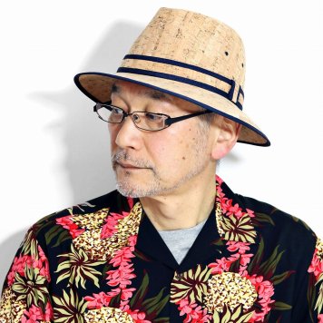 UPF50+ ハット 帽子 春 夏 メンズ マニッシュハット コルク 個性的 フランスブランド インポート 中折れ帽 紳士 UV対策 クランベス 大きいサイズ M L XL 2XL Crambes LIEGECORK ナチュラル 父の日 プレゼント ギフト 敬老の日