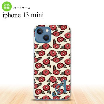 iPhone13mini iPhone13 mini ケース ハードケース つばき ベージュ +アルファベット  nk-i13m-1701i