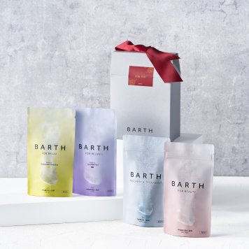 【新発売/ベストコスメ77冠】BARTH バスタブレット4種 Bathtablet Assortment Gift（入浴剤 いやしグッズ ギフトボックス 温浴美肌 誕生日 ホワイトデー 女性 高級 記念日 おしゃれ 内祝い お祝い お礼 出産 美容 新生活 実用的)