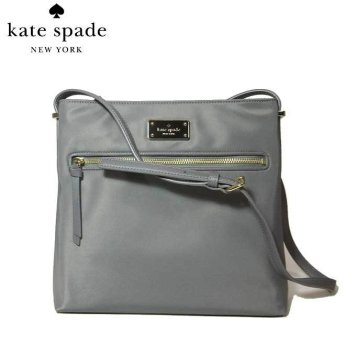 ケイト・スペード アウトレット kate spade ショルダーバッグ WKRU4713-066 ナイロン 斜め掛け dessi / wilson road / smoky pearl(066)：グレー系
