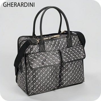 ゲラルディーニ ハンドバッグ レディース ブランド GHERARDINI Italy GHB0246 GRANI グレー/ブラック