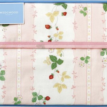 冬の贈り物ご挨拶  綿毛布 ウェッジウッド ピンク 140×200cm
