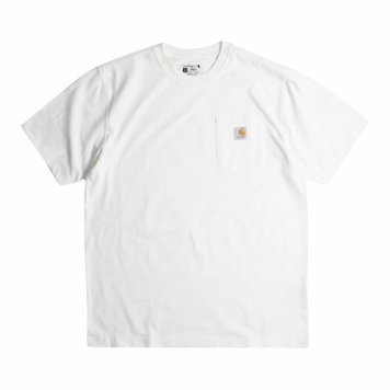 カーハート CARHARTT トップス Tシャツ 半袖 ポケット ポケT 定番 ワークウェア ルーズフィット K87 メンズ ホワイト
