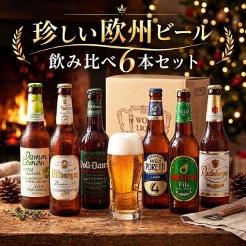 欧州ビール 飲み比べセット 6本 330ml×6本 ヨーロッパビール 海外ビール 輸入ビール 詰め合わせ アソート ギフト プレゼント お歳暮 内祝い 誕生日 父の日 クリスマス お祝い 贈り物 専用ケース入り のし メッセージカード ラーデベルガー ビットブルガー DAMM 送料無料