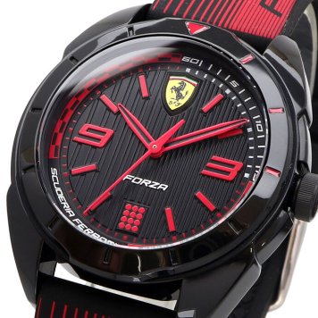 Scuderia Ferrari 腕時計 スクーデリア フェラーリ 時計 ウォッチ フォルツァ Forza キッズ ユニセックス ブラック 0840034 海外モデル [並行輸入品] 誕生日 プレゼント ギフト 入学祝い 社会人 新生活 母の日 父の日