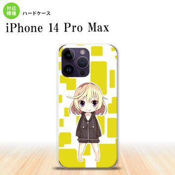 iPhone14 ProMax iPhone14 Pro Max スマホケース 背面ケース ハードケース 女の子 C 黄 2022年 9月発売 nk-i14pm-1336