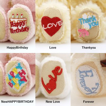 オプション ぬいぐるみ用 アイロンパッチ 手作り カスタム ハンドメイド オリジナル 推し活 推しぬい パッチ HappyBirthday LOVE Thankyou Forever メンバー DIY カスタマイズ 女の子 男の子 おしゃれ かわいい 雑貨 足裏刺繍ワッペンオプション※ベアも一緒にご購入下さい。 12010