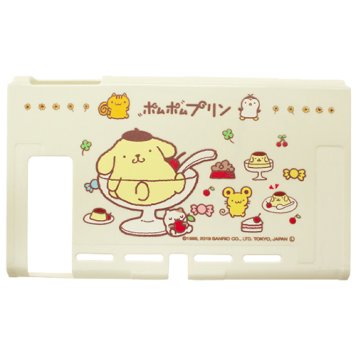 アンサー 【メール便での発送商品】Switch用 背面プロテクトカバー ポムポムプリン( TYPE-A ) SW-PA
