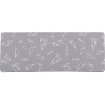 ミッフィー miffy PVCマット ルックミッフィー 45×120 GY グレー