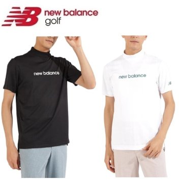ニューバランス ゴルフ メンズ シャツ ダブルチェック柄 半袖 モックネック プルオーバー New Balance Golf 012-5166003 2025年春夏モデル お誕生日祝い お祝い 記念品 お父さん 父の日 彼氏 男性 30代 40代 50代 60代  還暦祝い 敬老の日 人気プレゼント プレゼント