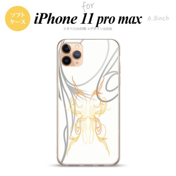 iPhone11ProMax iPhone11pro max スマホケース ソフトケース ピンスト 白 黄 メンズ レディース nk-i11pm-tp1247