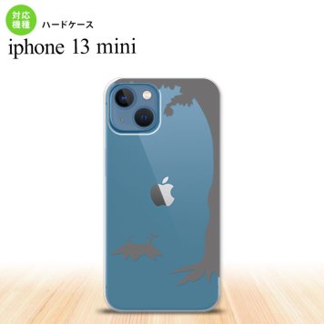 iPhone13mini iPhone13 mini ケース ハードケース 切り株 グレー  nk-i13m-198